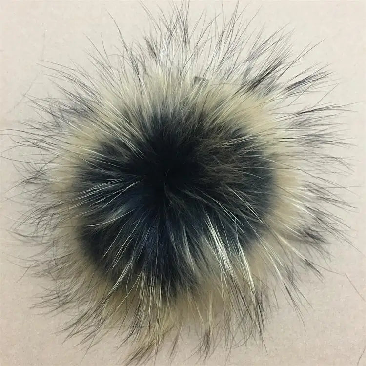 Luxurious DIY Natural Fox & Raccoon Fur Pompoms for Fashion Accessories - Perfect for Hats, Bags, Shoes, and Scarves