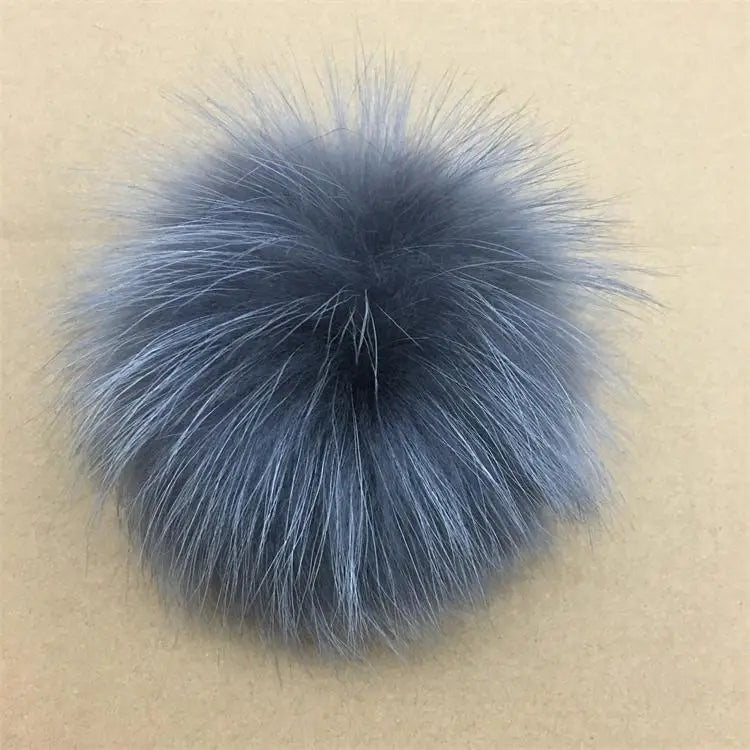 Luxurious DIY Natural Fox & Raccoon Fur Pompoms for Fashion Accessories - Perfect for Hats, Bags, Shoes, and Scarves