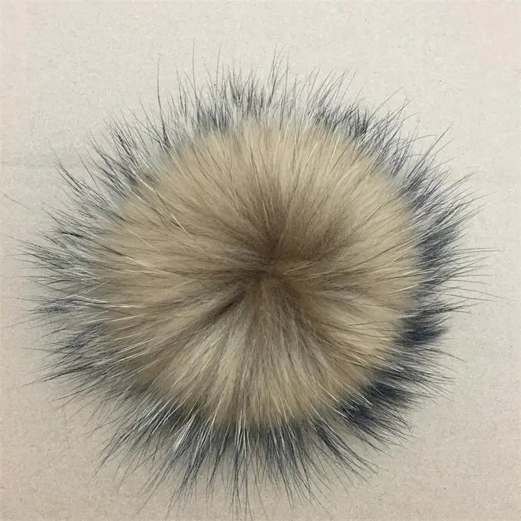 Luxurious DIY Natural Fox & Raccoon Fur Pompoms for Fashion Accessories - Perfect for Hats, Bags, Shoes, and Scarves