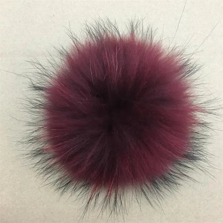 Luxurious DIY Natural Fox & Raccoon Fur Pompoms for Fashion Accessories - Perfect for Hats, Bags, Shoes, and Scarves