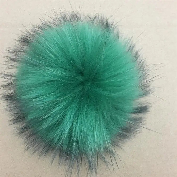 Luxurious DIY Natural Fox & Raccoon Fur Pompoms for Fashion Accessories - Perfect for Hats, Bags, Shoes, and Scarves