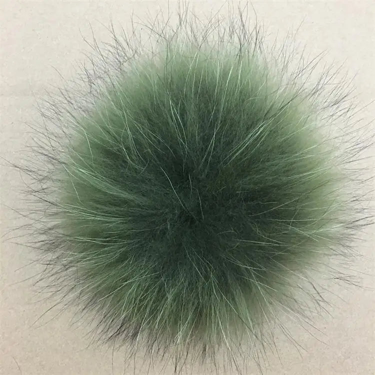 Luxurious DIY Natural Fox & Raccoon Fur Pompoms for Fashion Accessories - Perfect for Hats, Bags, Shoes, and Scarves