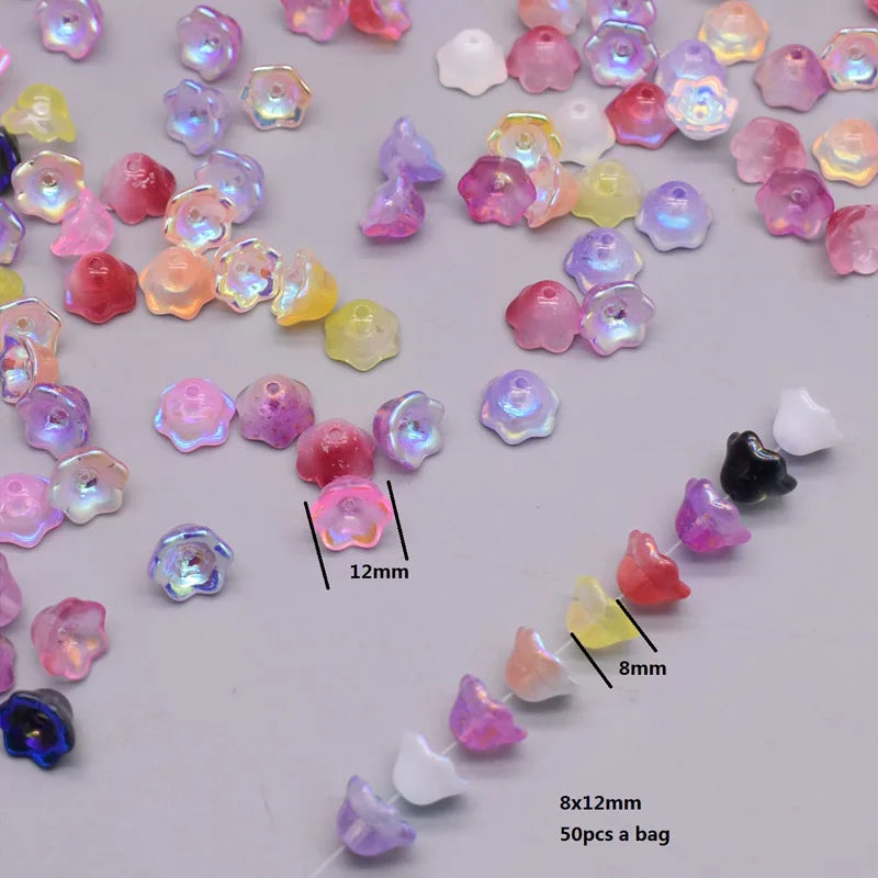 50pcs 8mm  Mix Color Star Elephant Fish Moon Flower Bead Czech Glass Loose Beads for Jwelry Making DIY Accessories Handmade.