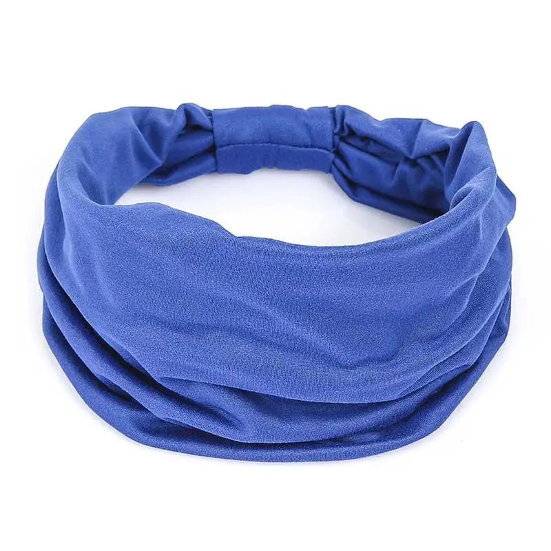 Solid Cotton Wide Headband for Women - Bowknot Turban Hair Accessories for Makeup, Sports, and Yoga.