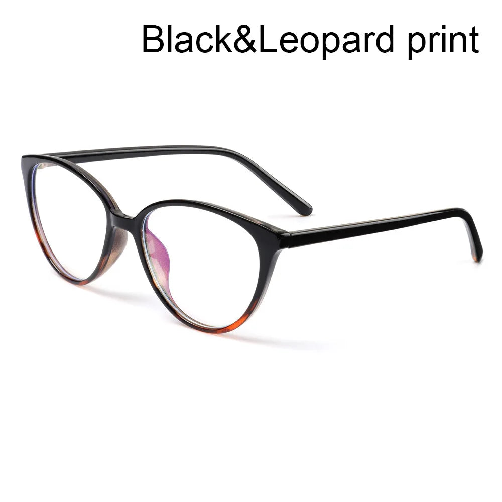 Trendy Retro Cat Eye Blue Light Blocking Glasses Unisex with UV Protection and Anti-Reflective Lenses.