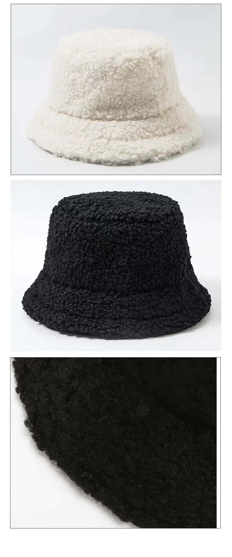 Unisex Wool Bucket Hat - Warm Fisherman Cap for Autumn and Winter Outdoor Activities.