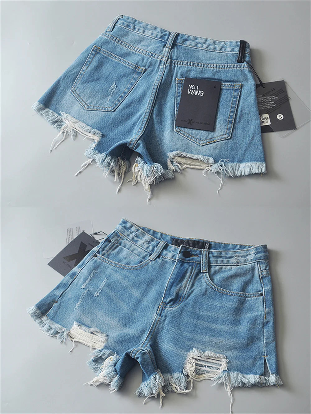 2024 Summer denim shorts for women black jeans shorts women distressed short mujer white jean shorts ripped y2k streetwear - Elevate Your Body