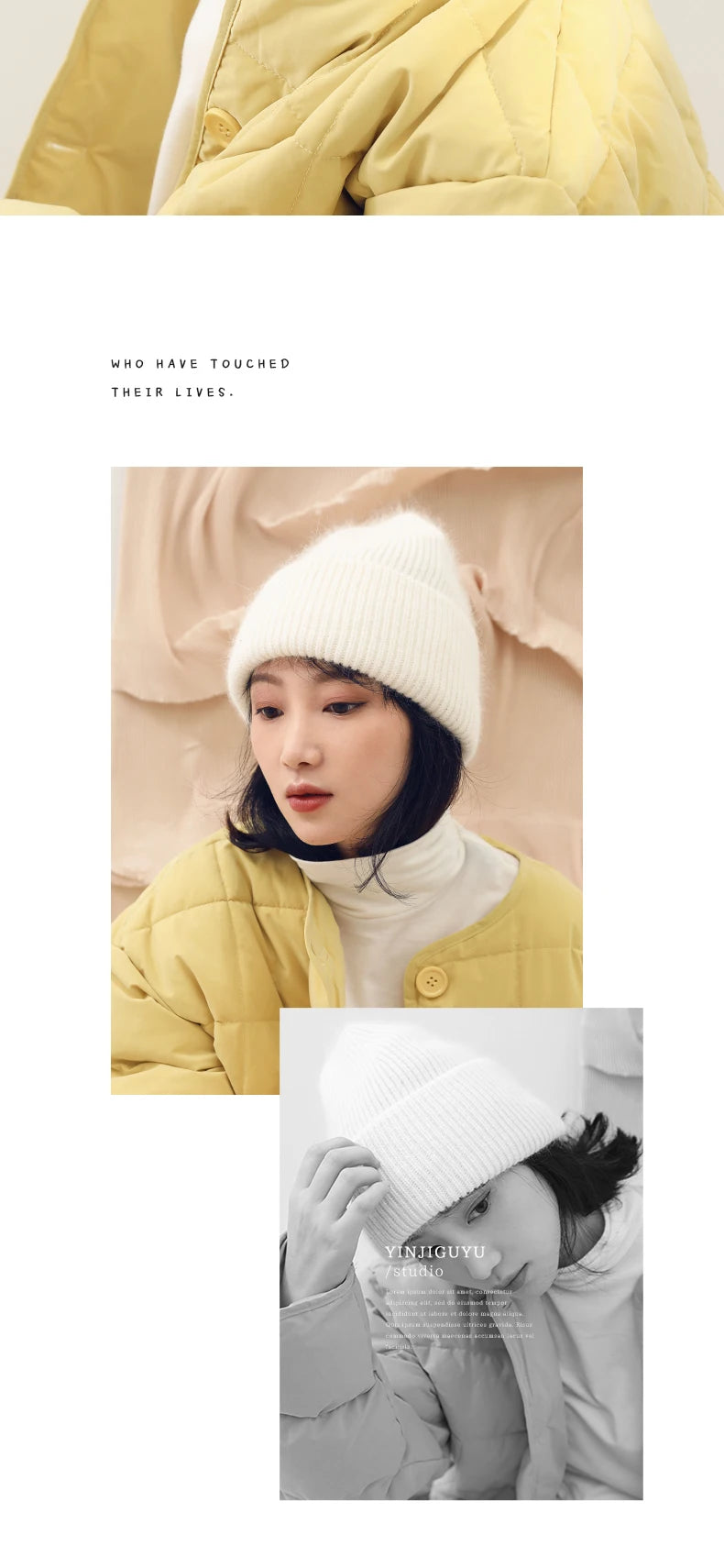 Cozy 2024 Angora Beanies for Women - Soft Knitted Rabbit Fur Winter Hat for Skiing and Cold Weather