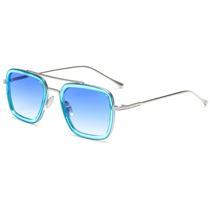 Chic Retro Square Sunglasses for Men and Women Inspired by Tony Stark.