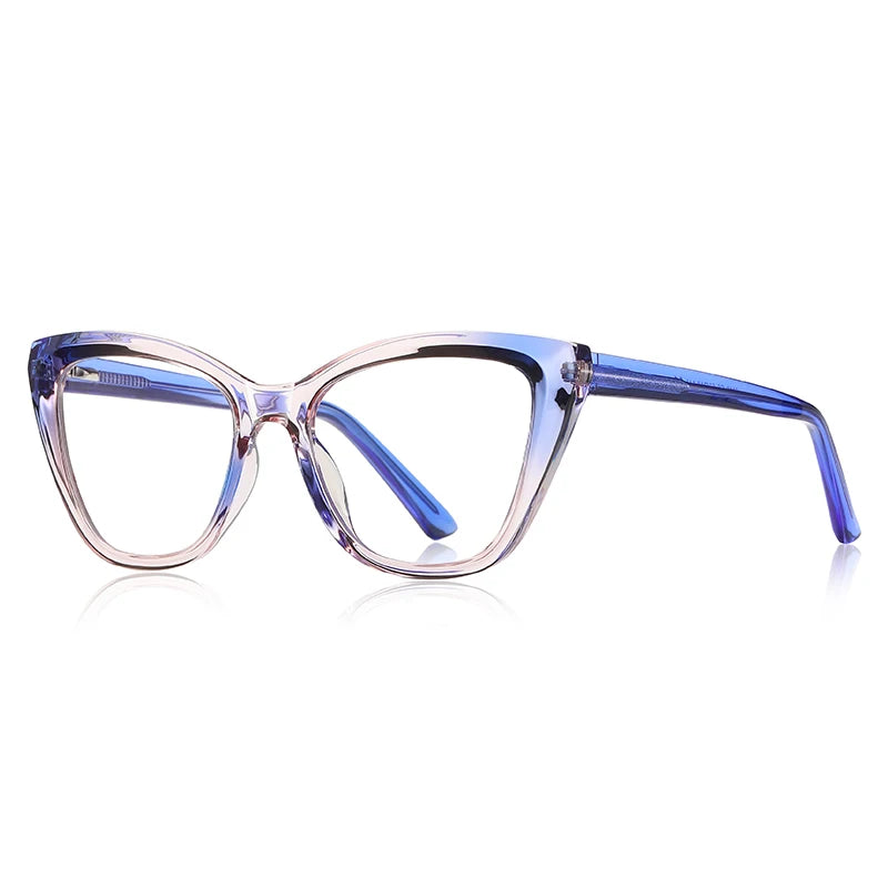 Stylish VKYEE Cat-Eye Reading Glasses for Women with Customizable Photochromic Lenses and Anti-Blue Light Protection PFD2148.