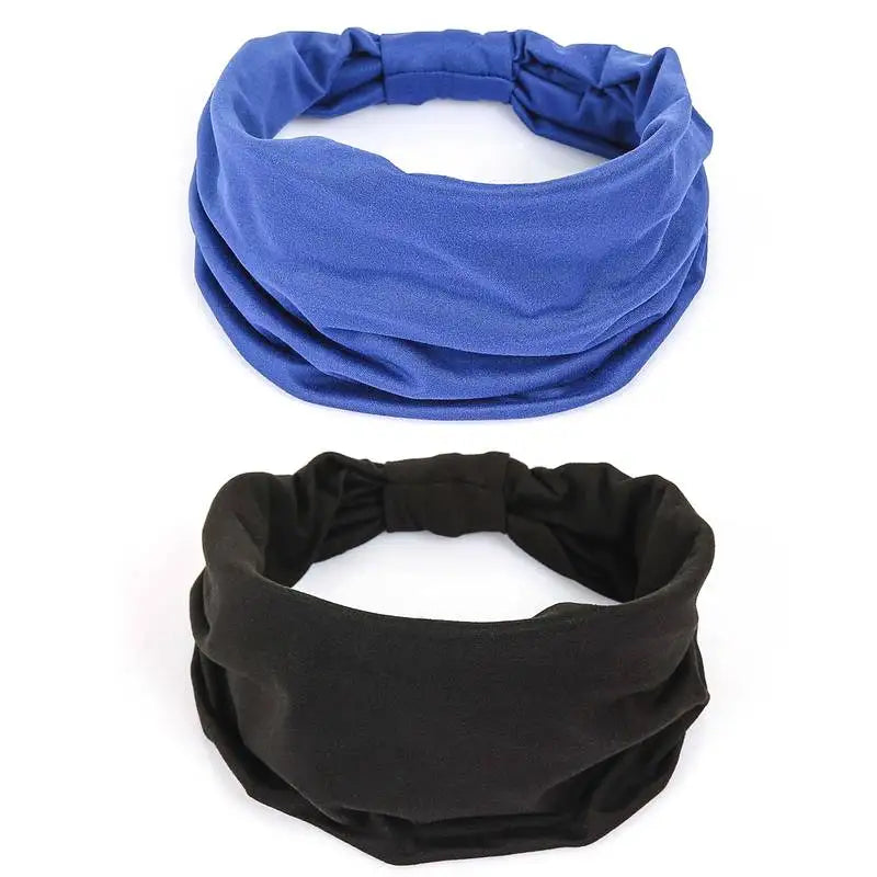 Solid Cotton Wide Headband for Women - Bowknot Turban Hair Accessories for Makeup, Sports, and Yoga.