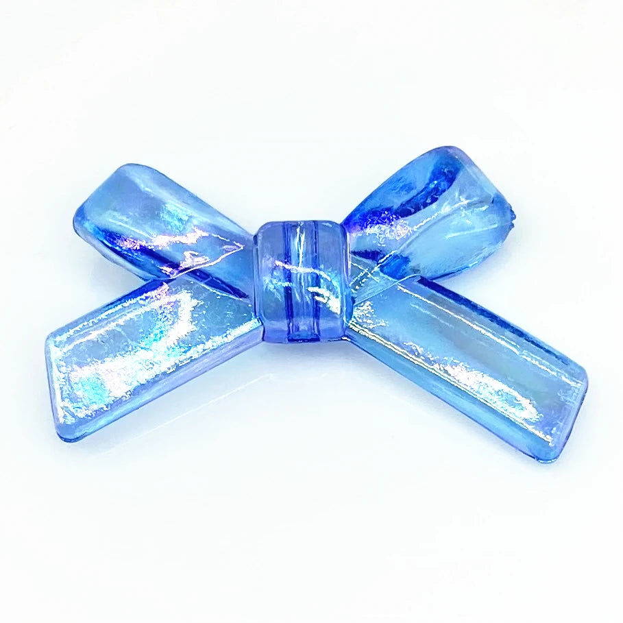 10 pcs/lot 34x20mm Bow Tie Shape Beads AB Color Acrylic  for Jewelry Making Handmade DIY Accessories.