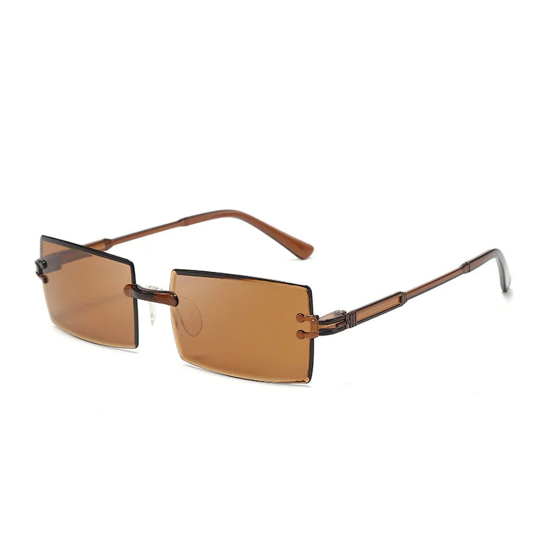 Stylish UV 400 Protective Brown Sunglasses with Black Frame for Men and Women - Classic Retro Fashion Eyewear.