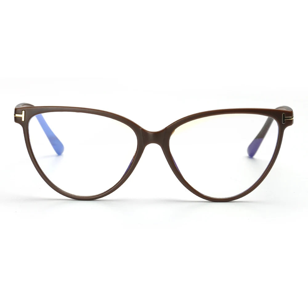 Trendy Retro Cat Eye Blue Light Blocking Glasses Unisex with UV Protection and Anti-Reflective Lenses