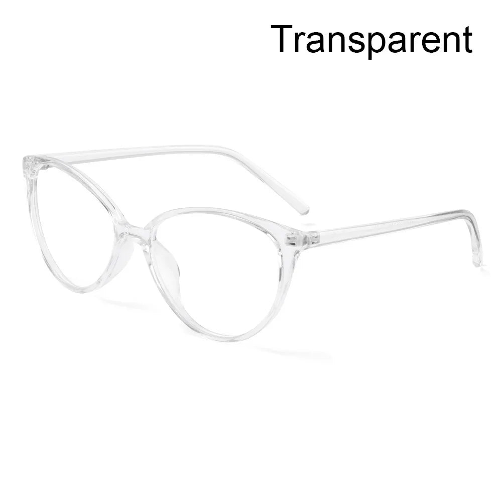 Trendy Retro Cat Eye Blue Light Blocking Glasses Unisex with UV Protection and Anti-Reflective Lenses.