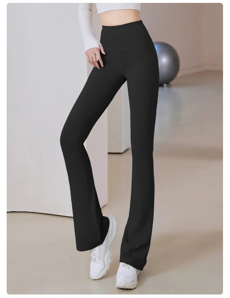 Women Flare Pants Slim High Waist Solid SexyShark Flare Pants Fashion Casual StreetwearElastic Butt Lift Skinny Leggings sexy - Elevate Your Body