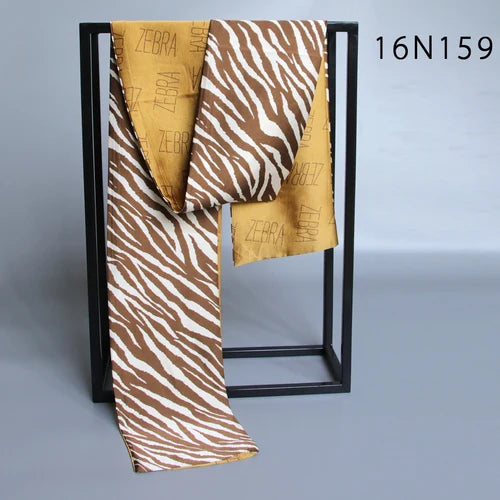 Elegant Double-Sided Hangzhou Silk Scarf for Men – Trendy Geometric Design for Autumn & Winter.