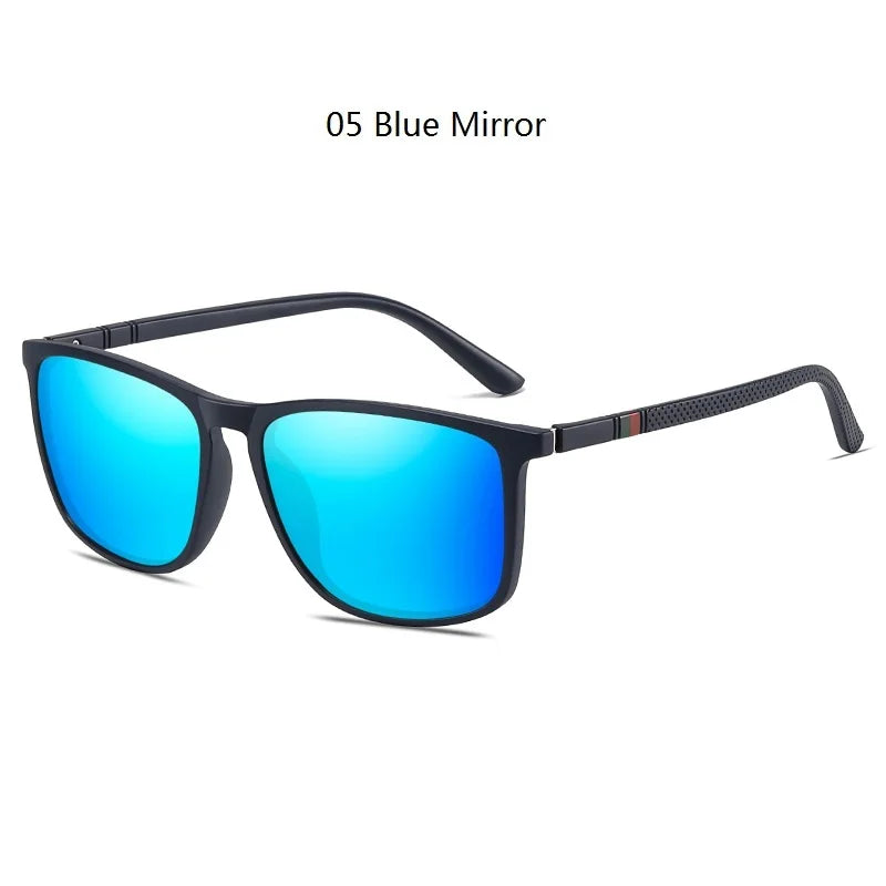 Vintage Luxury Polarized Sunglasses for Men and Women - Fashionable Anti-Glare Eyewear for Travel and Driving, UV400 Protection.