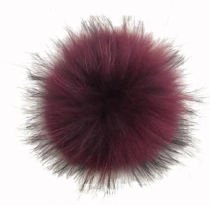 Luxurious DIY Natural Fox & Raccoon Fur Pompoms for Fashion Accessories - Perfect for Hats, Bags, Shoes, and Scarves.