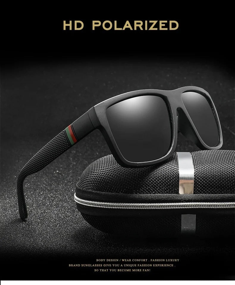 Luxury Unisex Polarized Vintage Sunglasses for Stylish Driving and Outdoor Activities