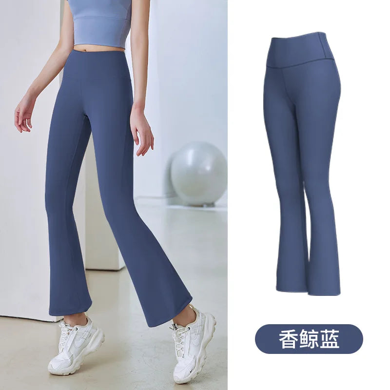 Women Flare Pants Slim High Waist Solid SexyShark Flare Pants Fashion Casual StreetwearElastic Butt Lift Skinny Leggings sexy.