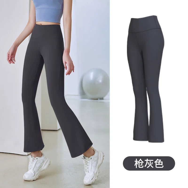 Women Flare Pants Slim High Waist Solid SexyShark Flare Pants Fashion Casual StreetwearElastic Butt Lift Skinny Leggings sexy.