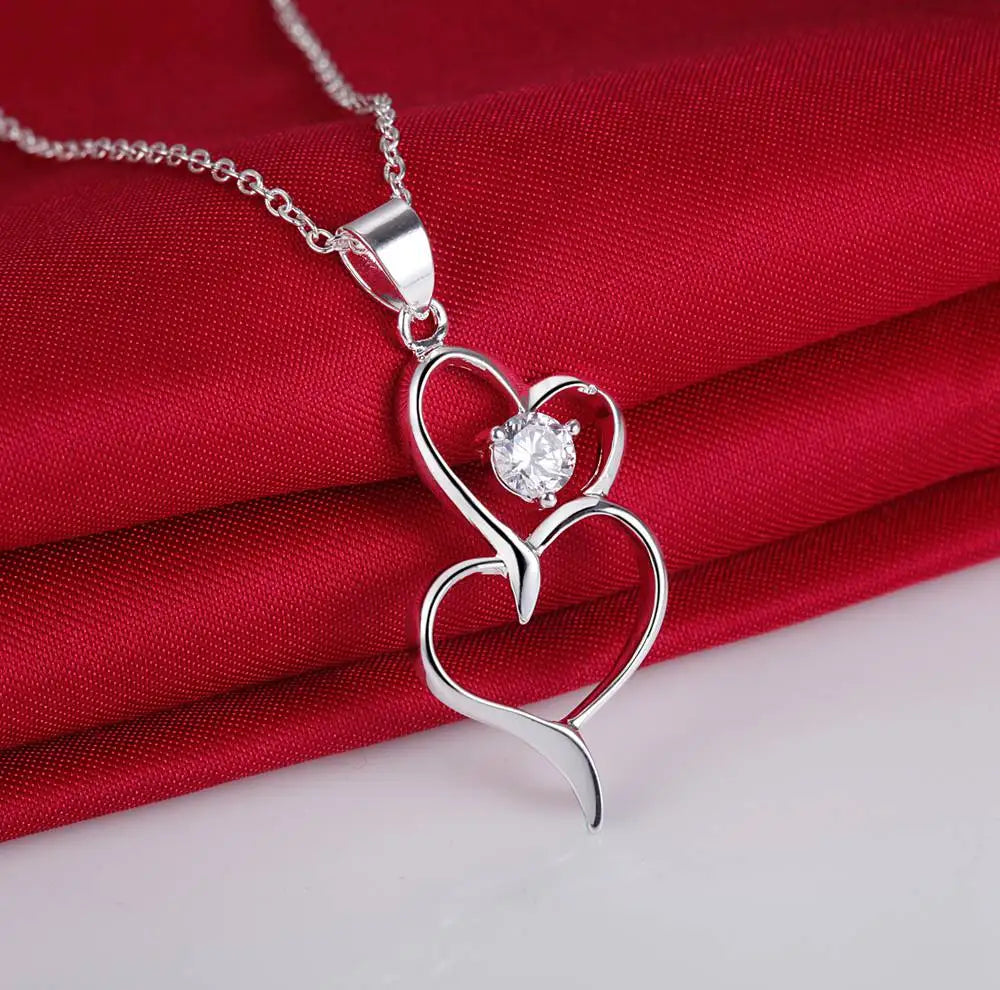 925 Sterling Silver Necklace Pendant Picture Frame Necklaces High Quality For Woman Wedding Engagement Fashion Jewelry Party.