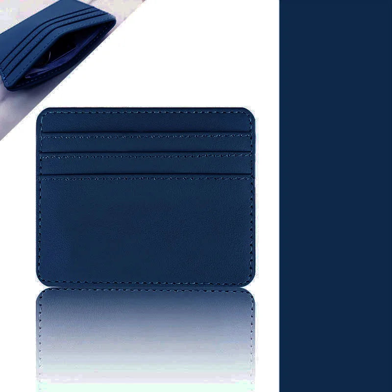 1Pc Pu Leather ID Card Holder Candy Color Bank Credit Card Box Multi Slot Slim Card Case Wallet Women Men Business Card Cover.