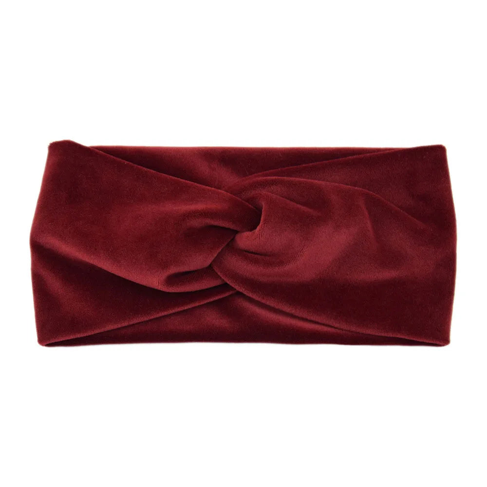 Velvet Winter Headbands for Women – Cozy Wide Ear Fabric Hair Accessories for Casual Wear and Sports.