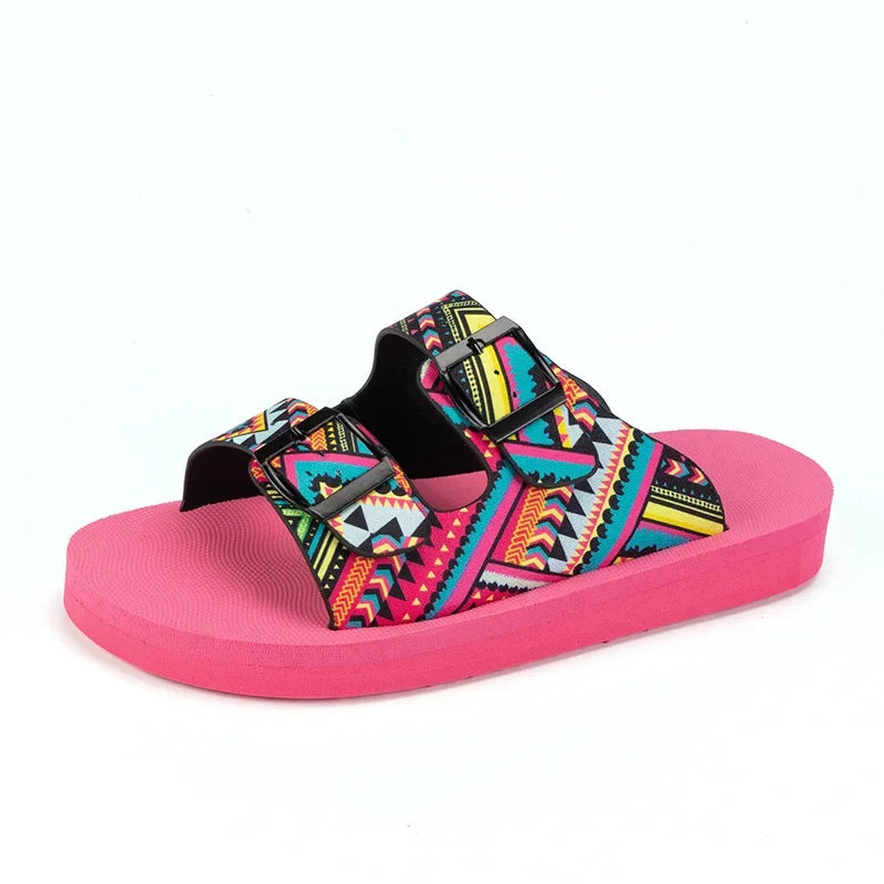 2024 Spring and Summer New plus Size Slippers Women's European and American Leisure Sandals Women.